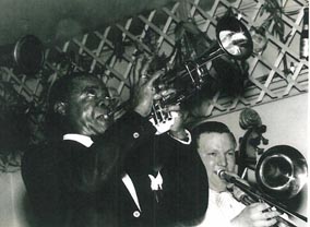 Jack with Louis Armstrong